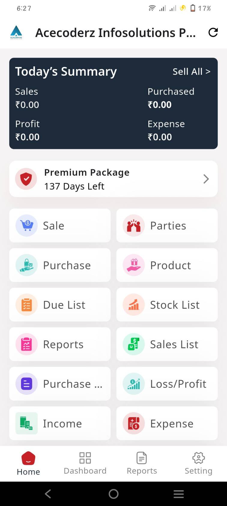 InstaBill Dashboard