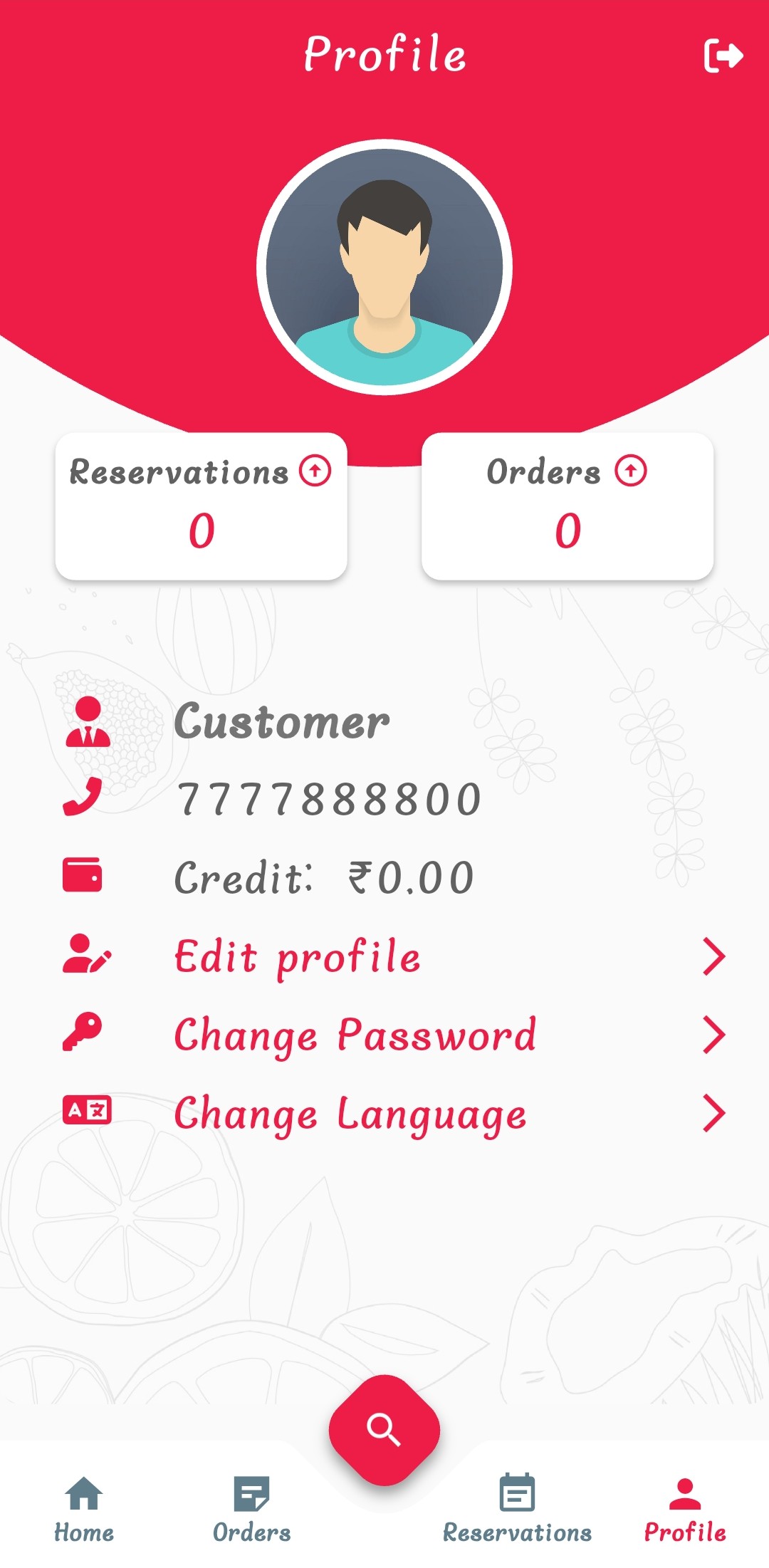 Food Delivery App UI